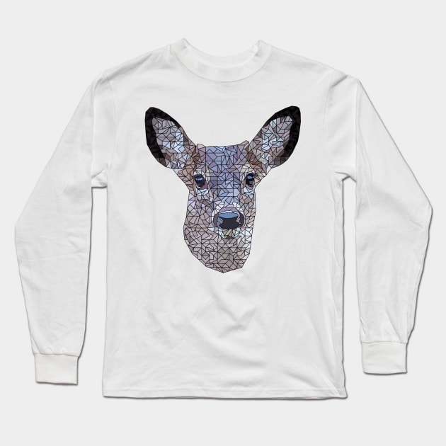 Buck the Deer Long Sleeve T-Shirt by DavidASmith